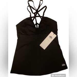 Alo yoga peace bra tank S black